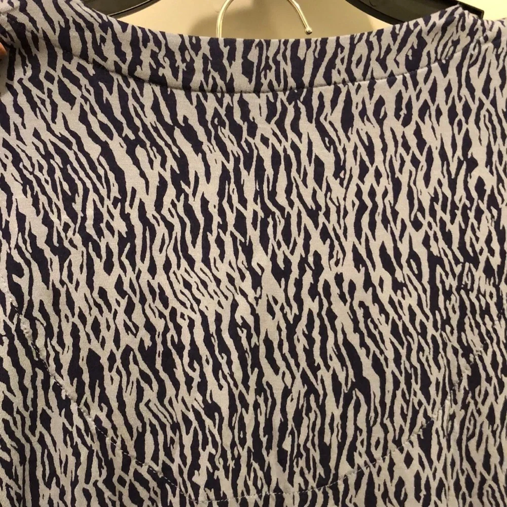 DONNA KARAN 2-pc PAJAMA SET NAVY/GRAY NWT sz XL